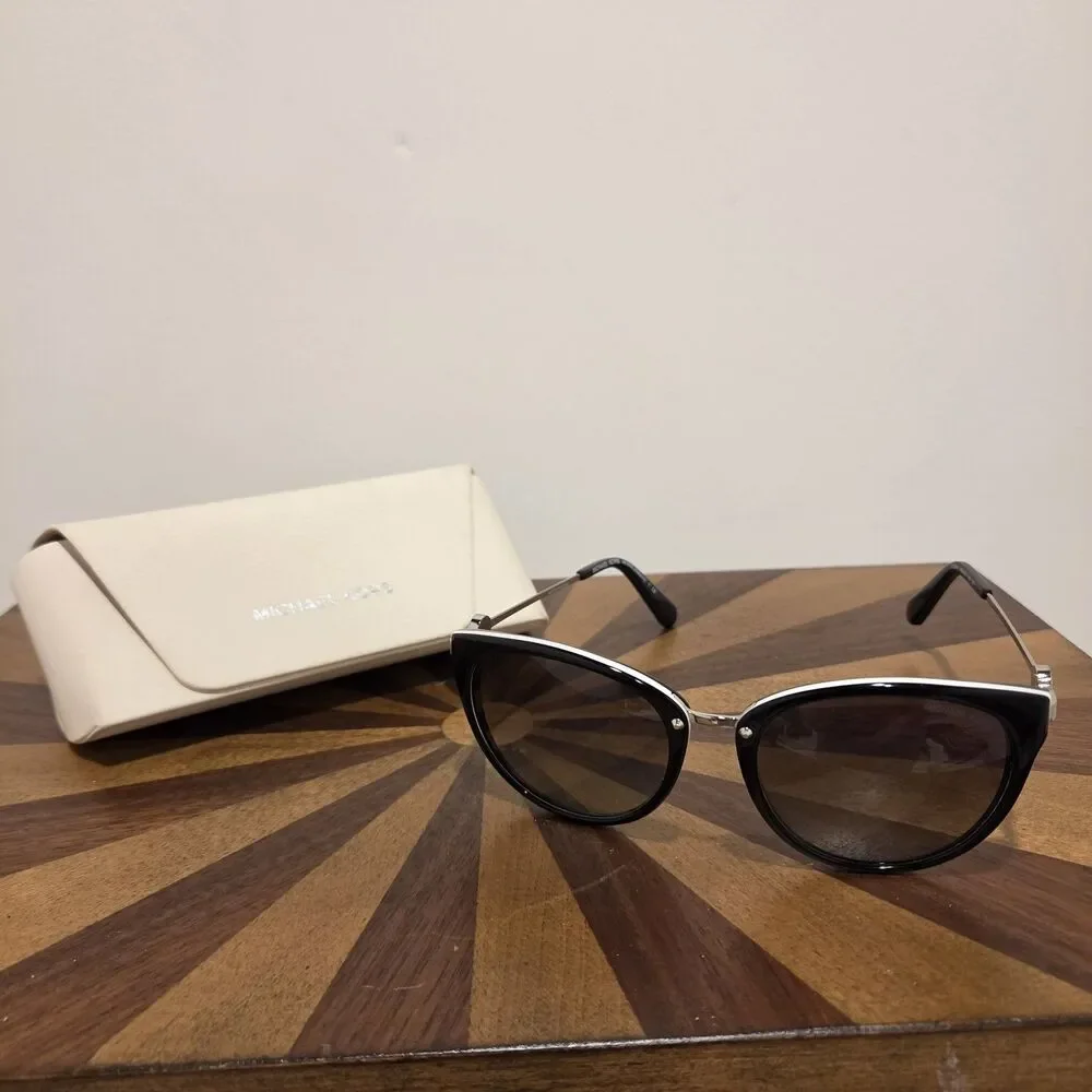 Michael Kors Abela III Sunglasses Frames Womens Case Blue Designer Shades